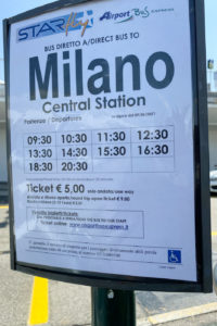 Como chegar aeroporto de Linate de ônibus, Milão