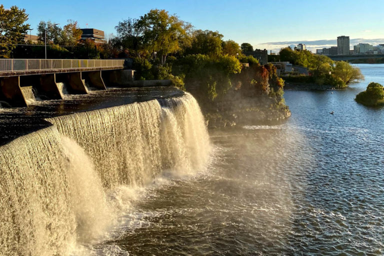 Rideau Falls em Ottawa Canadá